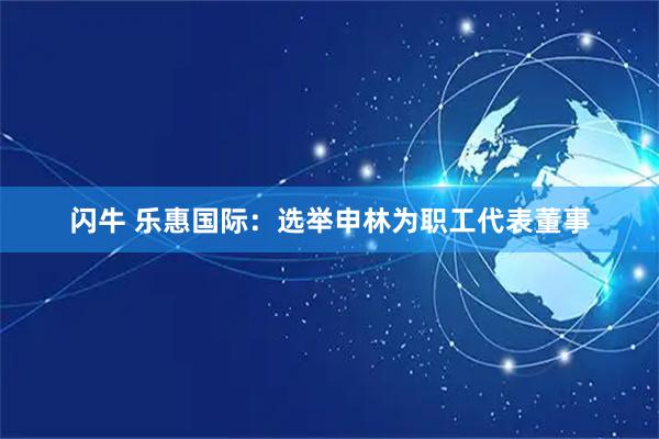 闪牛 乐惠国际：选举申林为职工代表董事