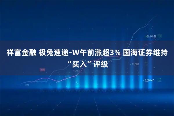 祥富金融 极兔速递-W午前涨超3% 国海证券维持“买入”评级